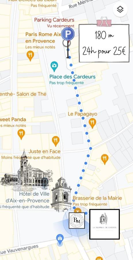 Le Beffroi De Gaston Climatise Apartment Aix-en-Provence Ngoại thất bức ảnh